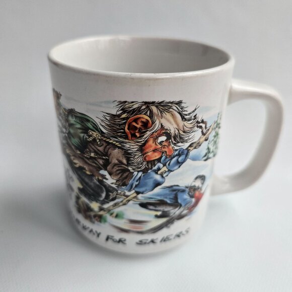 Vintage Norway For Skiers Ceramic Souvenir Coffee Mug - Picture 6 of 14